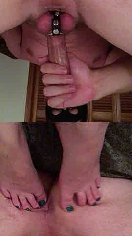 Amateur sucks and fucks his big cock in POV