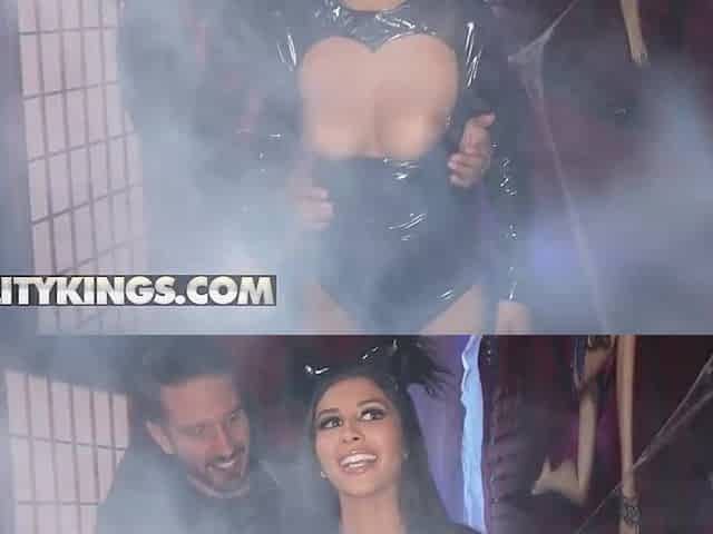 REALITY KINGS - Gianna Dior Clothed In Ebony Latex Takes Quinton's Rod In Front Of The Camera