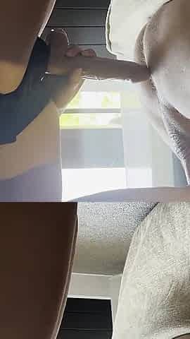 Roommate Fucks My Ass and Makes Me Cum Handjob!