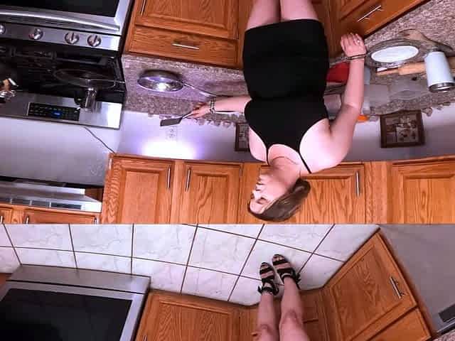 Stepmom gets it in the kitchen from her stepson after the