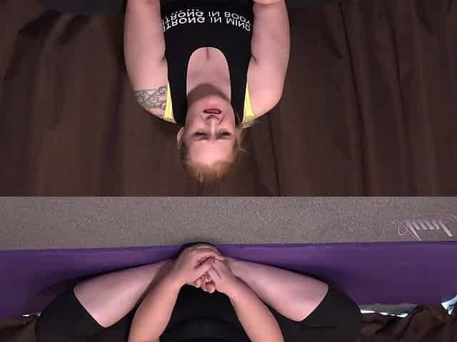 BBW Becky naked yoga video