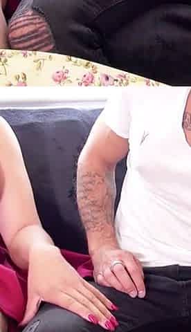 Cute teen comes back with lingerie and makes boyfriend hot and fucks with him