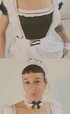 Masturbating Dressed as a Maid
