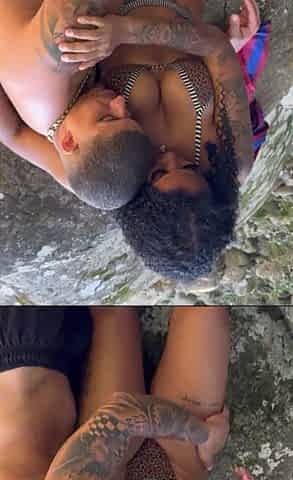 45-year-old mother I'd like to fuck's 1st time giving it to a youthful stud at the waterfall