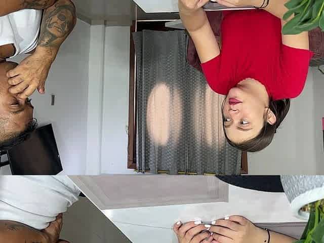 Horny Little Dwarf Is Sad Because His Girlfriend Left Him, so He Calls His Sexy Neighbor to Comfort Him by Letting Him Fuck