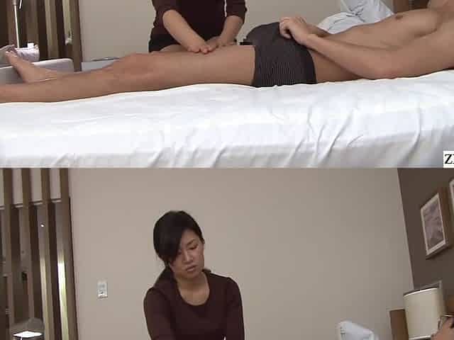 Japanese massage gone wrong handjob with cumshot Subtitles