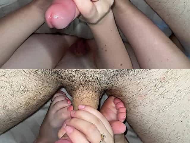 I Just Love Making Him Cum With My Feet! (footjob, foot fetish)