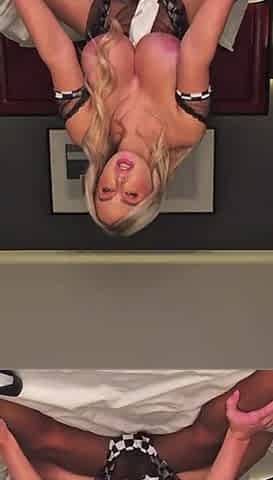 ribald wench maid soph cleans up each drop and pounded hard by BBC