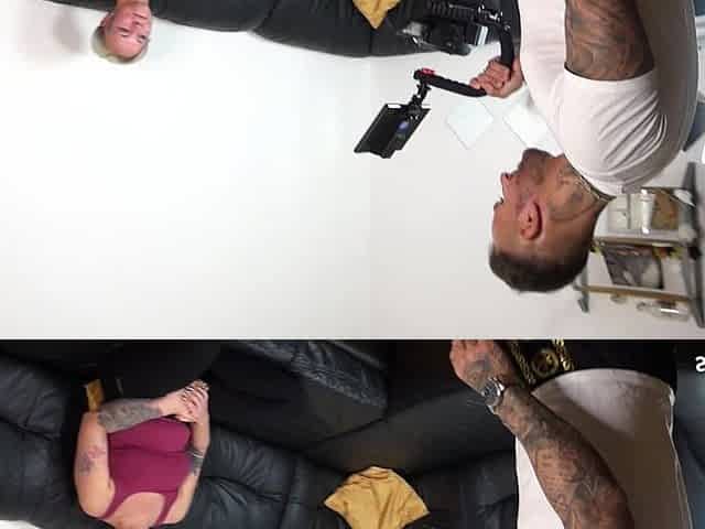 German Curvy Short Hair Emo Teen Melli with Big Saggy Tits Pick up for Fuck
