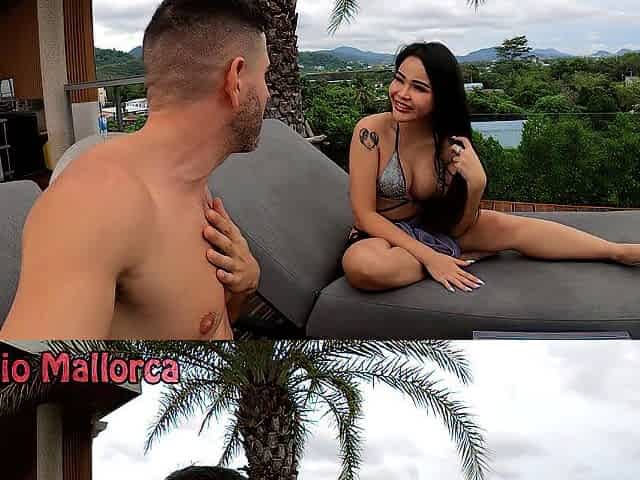 Picking Up a Hot Thai Babe By The Swimming Pool - Onlyping