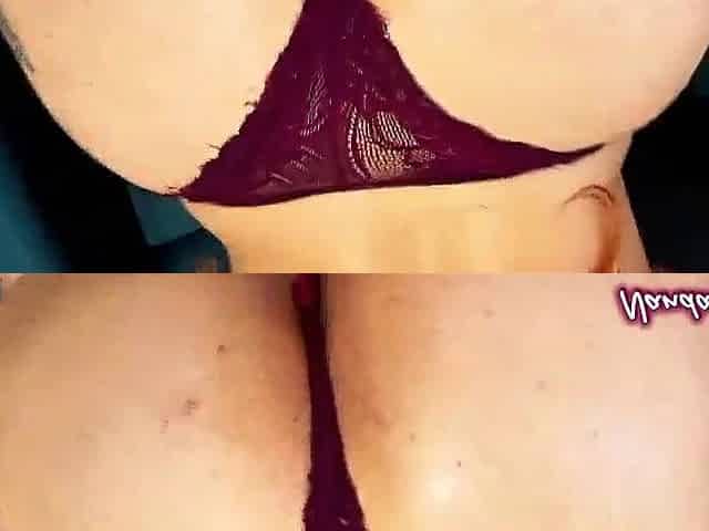 This babe has a large, round butt and that babe likes to give it up the booty.