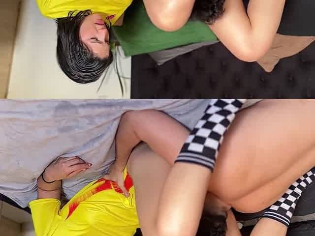 Pov: Stepsister Wants Rough Sex While Watching Colombian Soccer 18 Years Old Latina