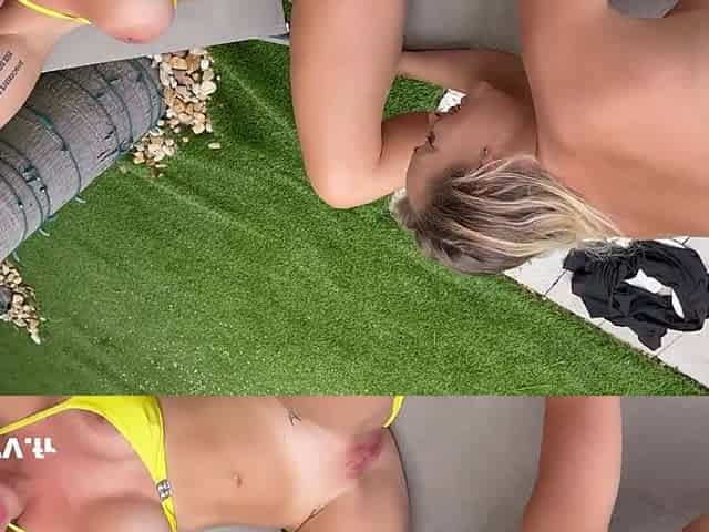 Margot Dulac and Tiffany Leiddi Heat Things up by the Pool