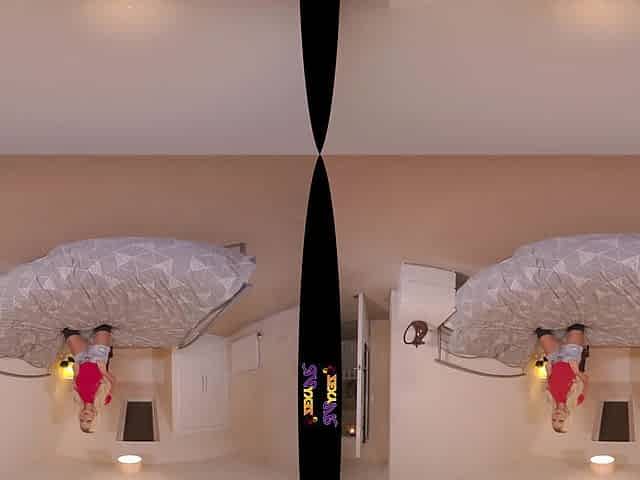 Bedroom Antics - Big Tits Blonde Striptease - SexLikeReal