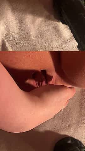 Monster knob vibrator for my taut vagina until I squirt