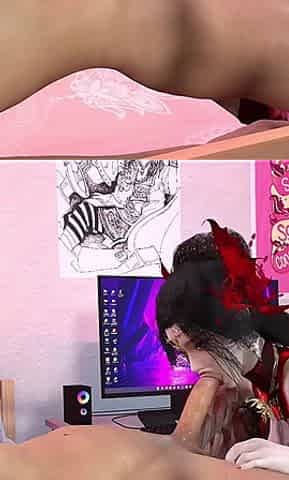 Streamer Bigboob Temptress of the Cyber Realm - 3D Animation Hentai