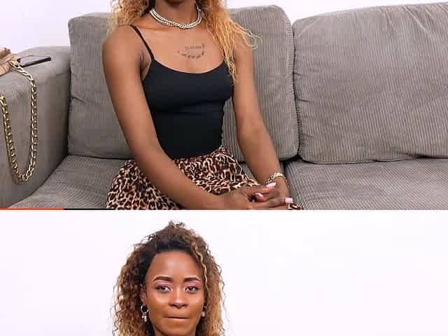 Hot Ebony Model Rides Big White Cock POV