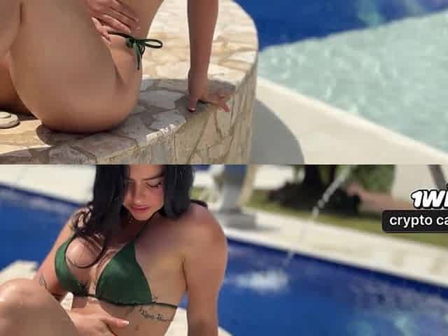 Poolside Excitement in Bikini