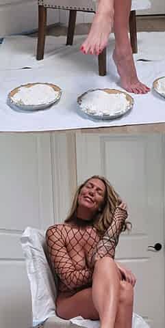 Blonde milf Tish with huge boobs masturbates