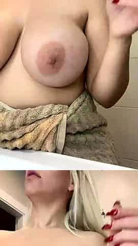 Blonde MILF with Big Boobs Playing Cam Free Porn