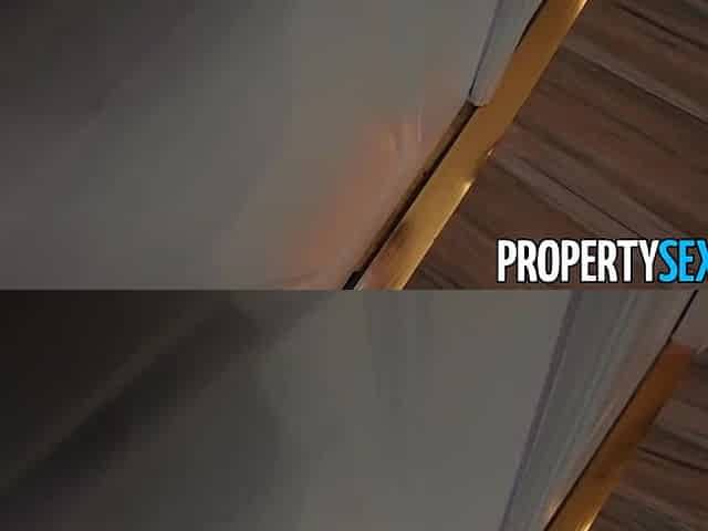 New Real Estate Agent Bangs Her Boss at First Open House