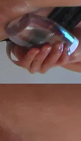 Cumshot on Tits for Young Blonde with Big Tits