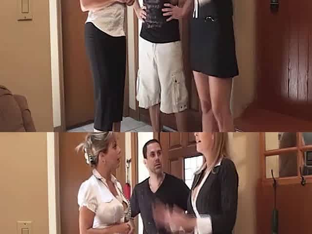 Sexual Real State Agent Elijah Screws Charlee Pursue & Amber Lynn Bach!