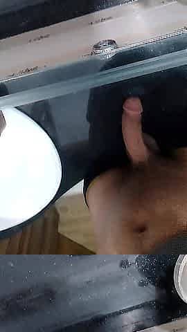Cumming a massive load in advance of shower