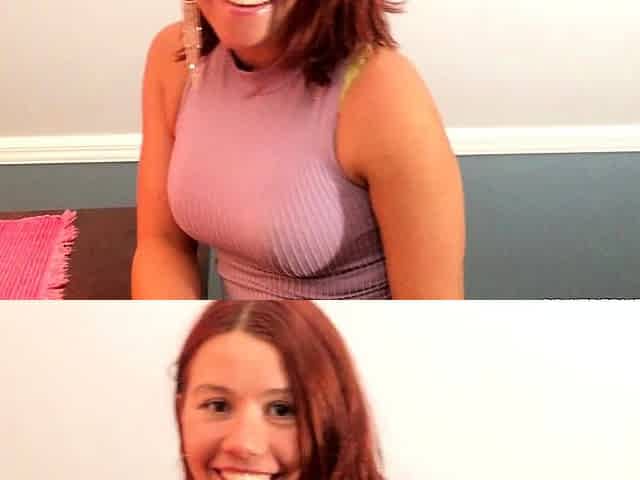 Beauty Amateur Redhead Teen make Perfect Blowjob