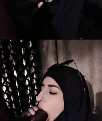 Hijab slut blowjob