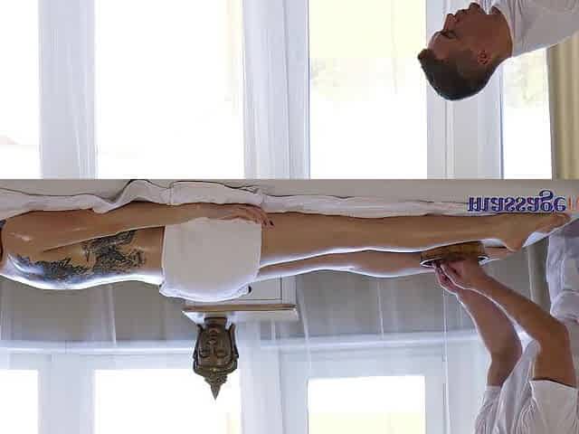 Massage Rooms Tattooed Italian brunette hair Marica Chanelle