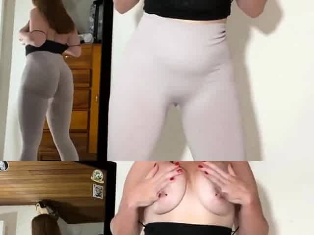 Redhead Babe Twerking for Daddy - Anal Solo Webcam Show