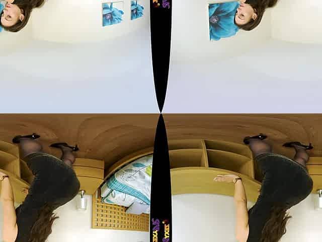 Bedside Babe - Big Tits Brunette Vr Striptease - Sexlikereal