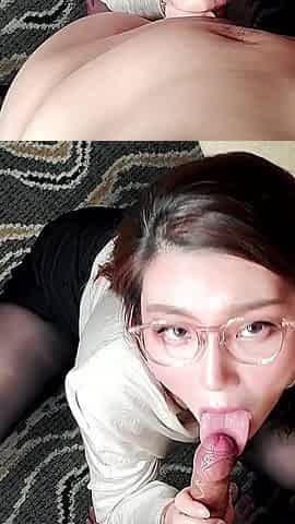 Nico Love with Glasses Getting Fucked From Behind and Cum All Over Her Ass