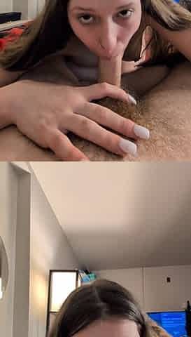 Teen doxy gives oral job