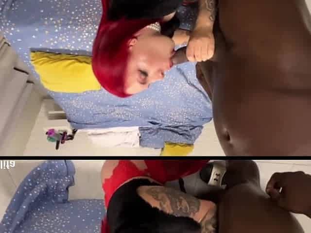 Redhead Hotwife Kaly Khalifa Degrades Her Cuckold With A Large Ebony Weenie Guy !