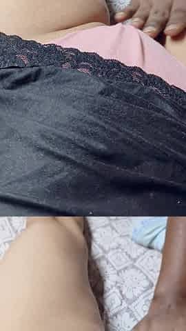 Stepsister Close-up #1 Shaved Pussy Remove Pink Panty