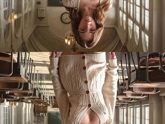 I love licking the cum off my worst student's wang.[AI]