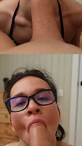 LanaYoung'S Raw Oral sex Fuels Indecent Cum