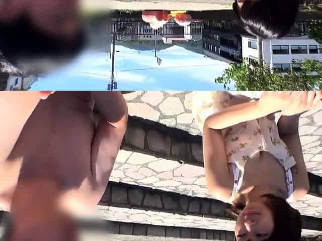 Vixenx Sexy brunette teen blowjob and licking ass