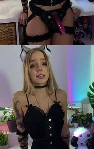 Close up action with blonde