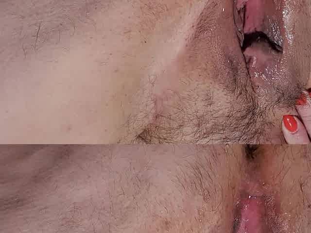 Close-up of My Squirting Meat Cunt