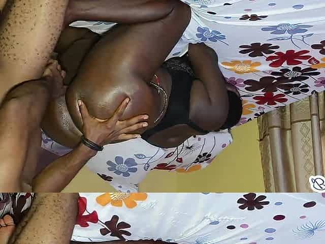 Natural Afro Large Booty Gives in to BBC Temptation