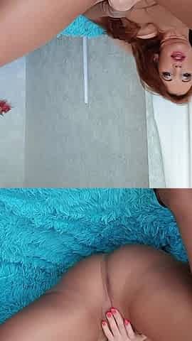 Sheer Nylon: Redhead Tease in Glossy Pantyhose