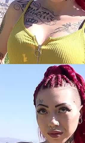 German Scout - Inked Redhead Girl Pantera Pickup for Casting Fuck