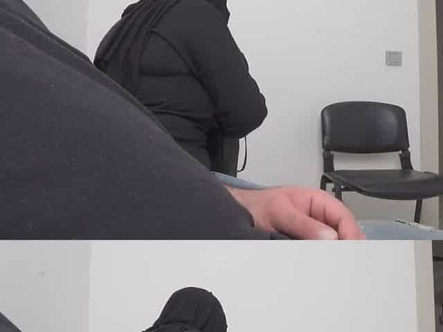 This Muslim woman is SHOCKED !!! This babe Caught me Stroking in Hospital expecting room.