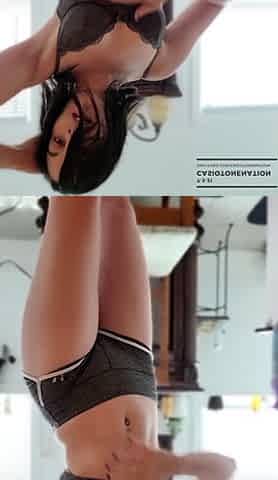 Amateur striptease and Solo masturbation