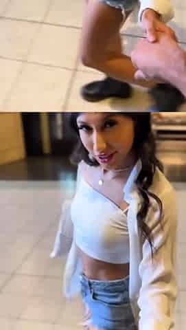 Perfect-Body Gal Penelope Woods Gives Head After A Date