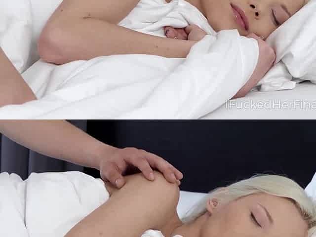 Sensual morning fuck with my perfect Blonde stepsister Zazie Skymm