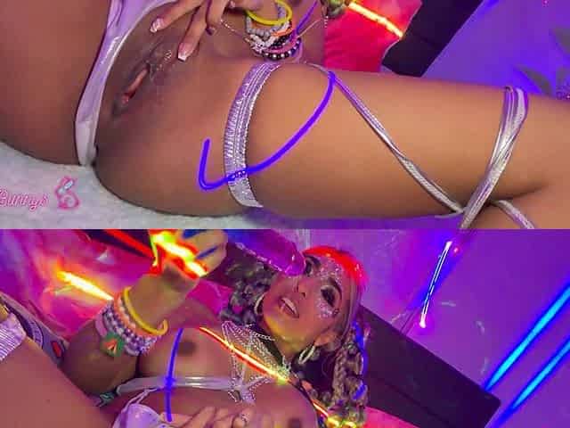 Luna Colombiana Embraces Desire in a Neon Night Experience!